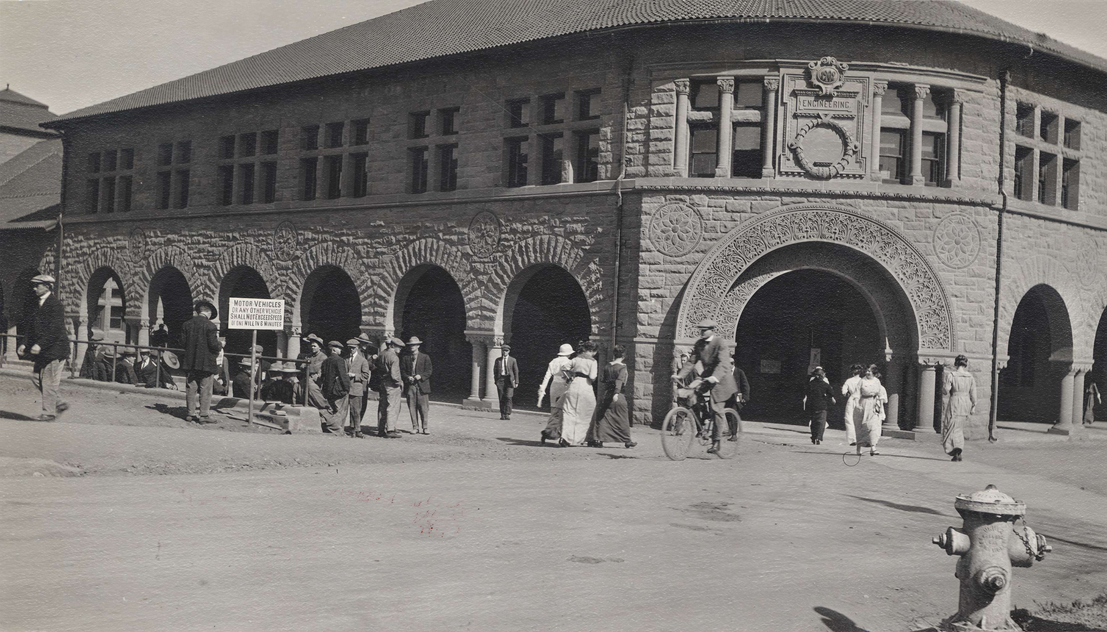 The southeast corner of Stanford’s main quad, known as Engineering Corner
